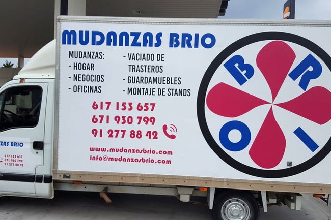 Camion Rotulado de Mudanzas Brio