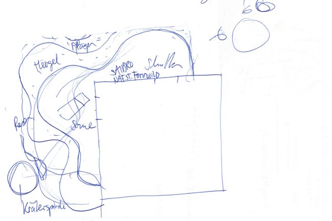 Skizze Besprechung mit Kunde