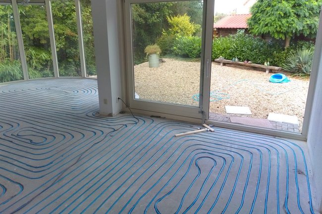 vloerverwarming gefreest