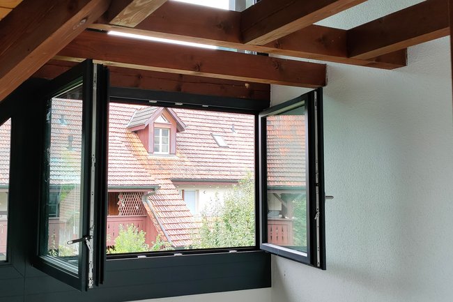 Einfamilienhaus Tausch Holzfenster gegen Kunststofffenster