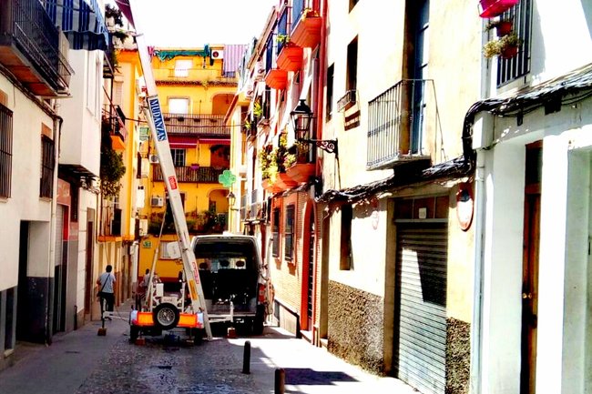 Mudanza en Jaén con elevador.