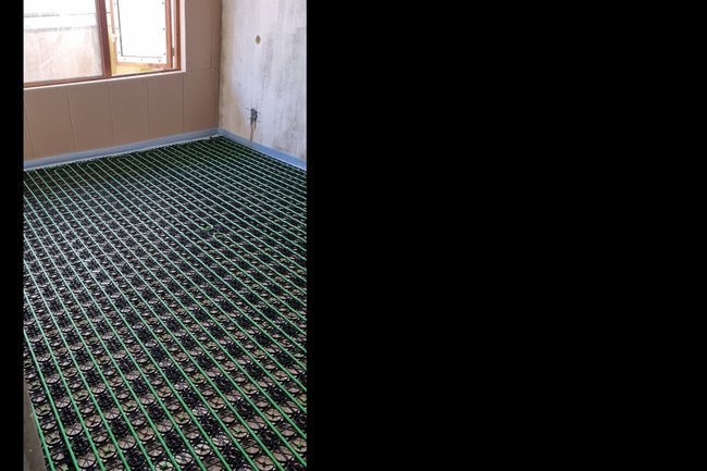 Vloerverwarming van 1,5 cm opbouwhoogte