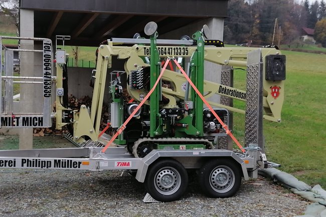 Hebebühne zur Vermietung und anstatt teurer Gerüstkosten