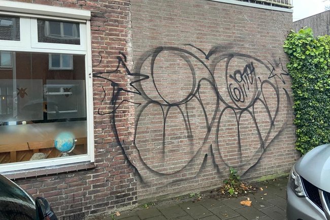 Verwijderen van graffiti voor