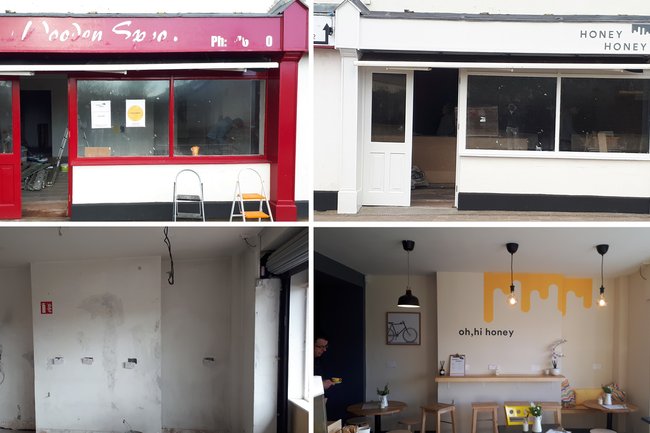 Renovation of cafe shop from top to bottom and hand painted