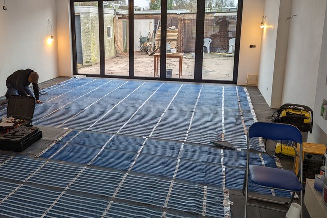 Elektrische vloerverwarming als hoofdverwarming
