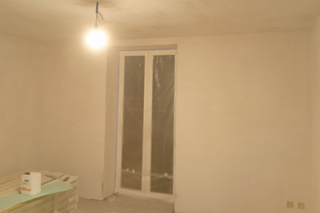 Elternschlafzimmer bevor Malerei und Parkettarbeiten