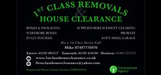 1st Class Removals & House Clearance-logo