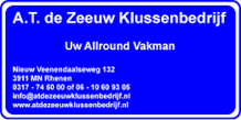 A.T. de Zeeuw klussenbedrijf-logo